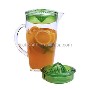 Jarra de agua de infusión de fruta de fiesta moderna ecológica de plástico acrílico de base cuadrada - Product Image 4