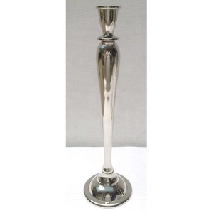Support de bougie en aluminium décoratif tendance pour la maison et les mariages, argenté, écologique, de luxe, best-seller - Product Image 2