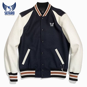 Chaqueta universitaria de chenilla bordada con cuello de béisbol de alta calidad, chaqueta superior de diseñador de moda con gráfico de Letras a rayas para hombre - Product Image 6