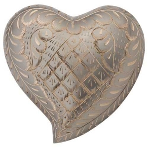 Urna Funeraria de Metal con Forma de Corazón y Rosa Dorada Grabada, para Cenizas Humanas, Estilo Americano/Europeo - Product Image 6