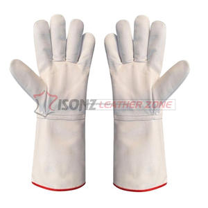 ถุงมือหนังวัว ISONZ สำหรับงานเชื่อม ทนความร้อน หนา 1.2 มม. ขายดี - Product Image 2