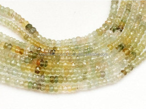 ลูกปัด Rondelles เหลี่ยมเพชรพลอยสีเหลืองธรรมชาติลูกปัดสีดำแบบหลวมทำจากคริสตัลโคมไฟหินอัญมณีอะคริลิค - Product Image 3