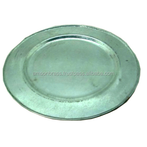 Plato de servicio ecológico de diseño Premium de forma redonda, hecho a mano, hogar, Hotel, restaurante, cena, platos de cargador - Product Image 1