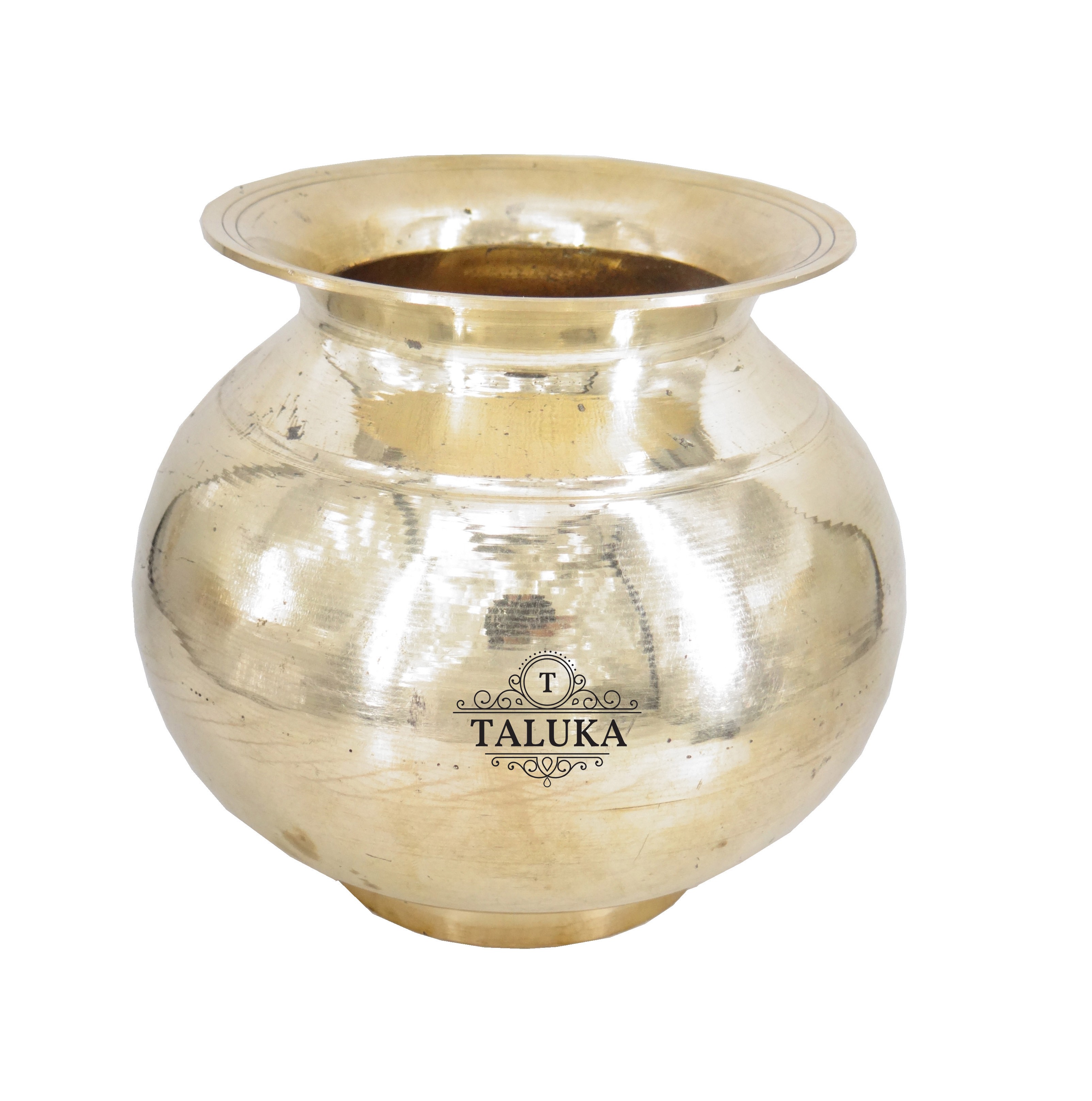 Indian Puja Kalash Drink Ware Wedding Purpose 600 ML Temple Decorative & Attractive Pot Brass Lota by TALUKA EXPORTS