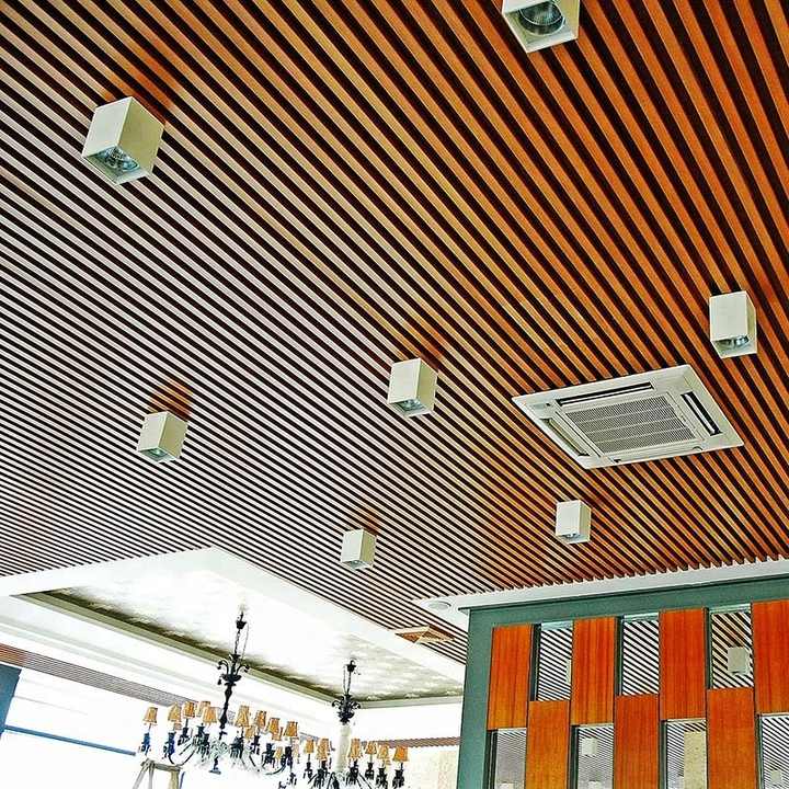 New Eco Friendly Wood Plastic Composite Roof Ceiling Decoration Material