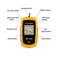 Détecteur de poissons portable FFC1108-1, sonar de pêche, capteur d'alarme, profondeur 100 m