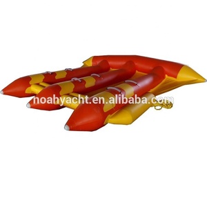 Bateau banane gonflable à grande vitesse en PVC pour <span class=keywords><strong>6</strong></span> personnes, bateau banane gonflable, bateau flottant remorquable pour les jeux aquatiques d'été - Product Image 2