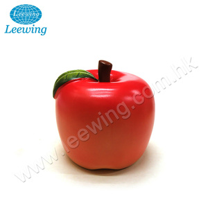 Fabriek Prijs Plastic Vinyl Red Apple Fruit Money Saving Box Coin Bank