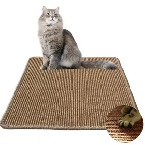 Alfombrilla protectora de suelo para gato, muebles para mascotas, juguete de Sisal para gato, rascador, gran oferta de fábrica