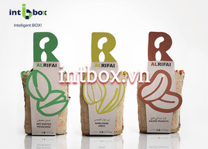 ถุงบรรจุภัณฑ์คราฟท์รีไซเคิลได้ด้ามจับกระดาษเคลือบลายนูนสีตามสั่งพิมพ์โลโก้ที่ยอดเยี่ยมสำหรับชา - Product Image 3