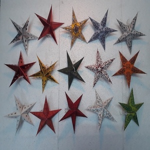 Imprimé Lacwork 8cm Mix Match Couleurs Indien Intérieur Arbre De Noël Décorations Fournitures - Product Image 1