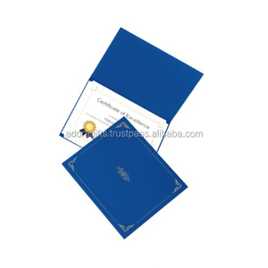 ใหม่ที่ใส่ใบรับรอง A4องศาหนัง PU สีน้ำเงินของขวัญสำหรับสำนักงานและโรงเรียนราคาประหยัดสำหรับผลิตภัณฑ์จัดเก็บเอกสาร - Product Image 1