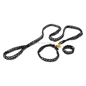 HandmadeNew Style for 2024 Black <b>Dog</b> <b>Lead</b> <b>and</b> <b>Collar</b> <b>Set</b> - Custom, Handmade Leash & <b>Collar</b>. Cotton Rope - Product Image 1