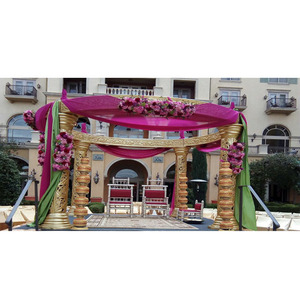 Imperial Wedding Mandap U.S.A Best Bollywood Wedding Mandap Design Elegante Open Wedding Mandap Australia Sale Best Decor Set - Product Image 1