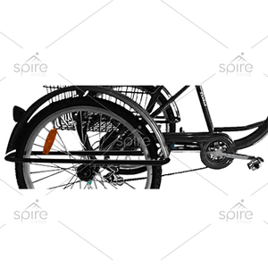 Trike en acier OEM avec panier ouvert Vente en gros de tricycle style pousse-pousse pour passager - Product Image 6