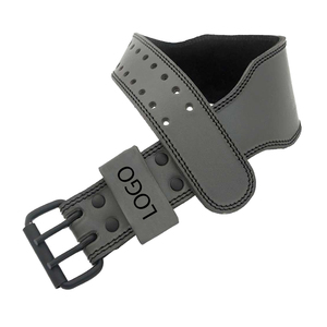Gym professionnelle haltérophilie entraînement Fitness puissance levage ceinture en cuir Logo personnalisé prix de gros - Product Image 4