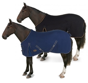 Manta de lana polar para caballo sin cuello, transpirable, ligera, para establo - Product Image 1