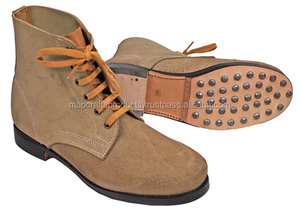 Botas de Uniforme de Reproducción para Exteriores, Hechas de Cuero Vacuno 100% Genuino, Precio de Fábrica - Product Image 6