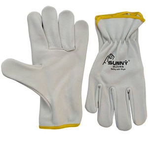 Cow grain leather <b>driver</b> <b>gloves</b>/ truck driving <b>gloves</b> - Product Image 1