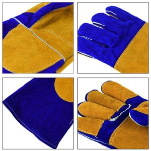 100% High Quality Leather Welding Gloves for Adults Synthetic Leather Hand Protection for Safety Welder's Wear - Product Image 6