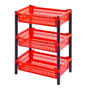 Best Selling Multi Purpose Multi-Level Plastic Storage Rack Great Function Promising Quality Product Malaysia Export Ready Stock