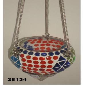 Mosaic Colorful Glass Hanging <b>Tealight</b> <b>Holder</b> for Home Decoration Item - Product Image 1