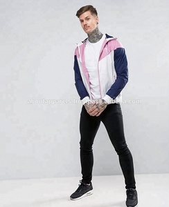 แจ็คเก็ตกันลมสำหรับทุกเพศเบอร์กันดีเสื้อแจ็คเก็ตกันลมระบายอากาศมีฮู้ดกำหนดโลโก้เอง - Product Image 4