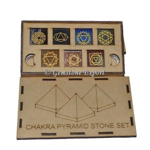Caja de Regalo de Madera Tallada con Diseño de Chakra, Árbol de la Vida, Pirámide, Piedra de Ágata, Amor, Grabado Antiguo de Imitación, Compra en Línea, Recuerdo, Exportación - Product Image 2