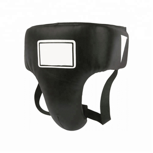 Protector Inguinal de Artes Marciales de Cuero PU Personalizado 2017 con Correa de Cierre de Bucle para Entrenamiento Diario de Boxeo - Product Image 1