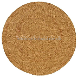 Vente en gros de tapis en jute, support antidérapant réversible pour la décoration de la salle de prière à la maison, tapis de sol indien tressé à la main - Product Image 6