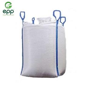 Venta caliente 1200Kg 1500Kg Jumbo Big Bag Tubular sin recubrimiento Duffel Top FIBC Bag Cross Corner Loops PP para almacenamiento a granel de harina - Product Image 6