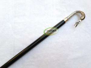 Bastón de madera de estilo vintage hecho a mano, calidad extrema, 92 cm, con mango de cisne de latón de diseño, fresco y 2022 - Product Image 3