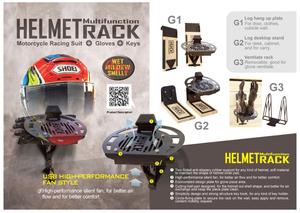 PA Basic Helmet Rack with USB Fan Motorcycle Use <b>Door</b> Wall <b>Hanger</b> Desktop Stand GloveDrying Rack - Product Image 5