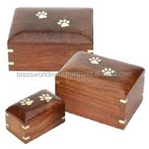 Urna de madera para mascotas, suministros funerarios - Product Image 1