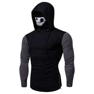 La mejor venta de alta calidad de los hombres de encargo negro sudaderas con capucha de las alas de los comerciantes - Product Image 4