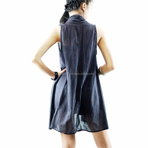 Kimono sin mangas de NAPAT, chaqueta Saloo de Color sólido, ropa de playa de verano - Product Image 2