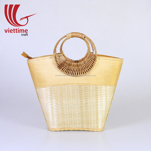 Bamboo Weaving <b>Handbags</b> for Women Wholesale/Bamboo <b>Straw</b> Bag for Sale - Product Image 1