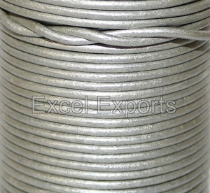 Cordón trenzado de cuero de primera calidad, accesorios para hacer pulseras y collares, alambre de abalorios para bolsos y cinturones - Product Image 3