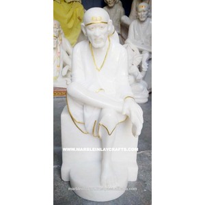 รูปปั้นชิร์ดี ไซบาบา หินขาวที่มีเอกลักษณ์เฉพาะตัว - Product Image 1