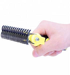 Professional Double Sided Dematting Comb Pet Grooming Rake with Stainless Steel and Plastic Material <b>Dog</b> Grooming Tool - Product Image 4