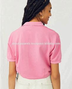 Polo respirant pour femmes en polyester de haute qualité, imprimé par sublimation, bon marché, vente en gros en vrac - Product Image 4