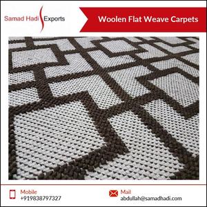 Nueva tendencia diseño antiguo lujo bordado sala de estar colorido tejido plano de lana alfombra para la venta - Product Image 3