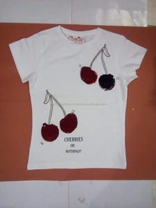 Camiseta de algodón 100% para niñas, Camiseta estampada de Pretty Girl, Tops para niños, nueva colección de Bangladesh - Product Image 4