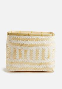 Cesto de Ropa de Bambú Ecológico de Color Natural con Tapa y Asas, Almacenamiento Sostenible de Ropa, Cesto para Juguetes, Tejido a Mano en Vietnam, Diseño Duradero - Product Image 2