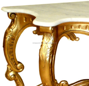 Ev mobilya konsol tam oyma-altın yaprak mobilya oturma odası endonezya - Product Image 5