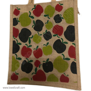Natural Reusable Jute Dot Pattern Medium (30-50cm) Rope Handle Shopping Tote <b>Bag</b> - Product Image 1