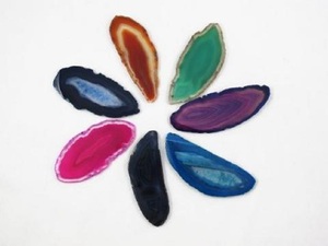 Rebanada de la Ágata pendiente - Product Image 3