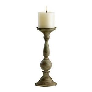 Candelabro de acabado antiguo, soporte para velas para mesa de cena, soporte para velas de Metal y aluminio, decoración - Product Image 1
