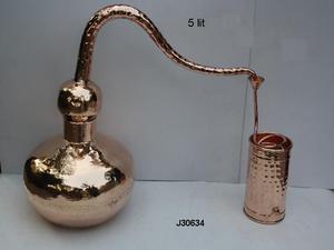 Destiladores de cobre pulido para aceites esenciales, todos los tamaños disponibles, hechos a mano, artesanías de Metal - Product Image 4