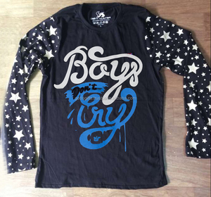 เสื้อยืดคอกลมแขนสั้นสำหรับผู้ชายพิมพ์ลายผ้าฝ้ายออร์แกนิคเป็นมิตรต่อสิ่งแวดล้อมดีไซน์แบบปะต่อผ้า-แฟชั่นรักบี้ขายส่งราคาถูก - Product Image 3